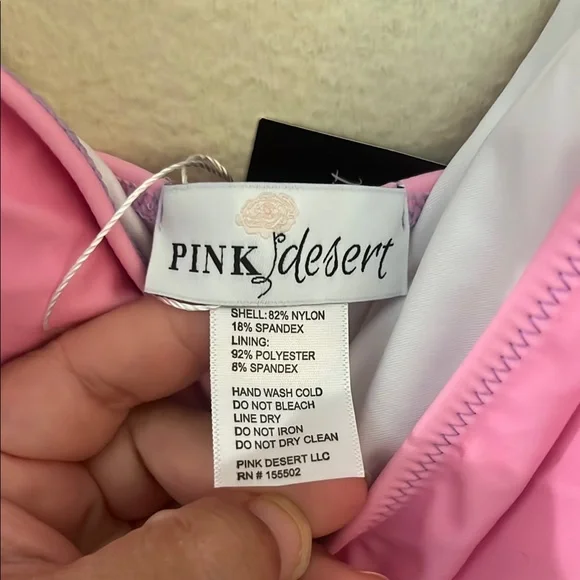 Pink Desert x Sassy Red Lipstick Collab One Piece Swimsuit - Picture 4 of 6